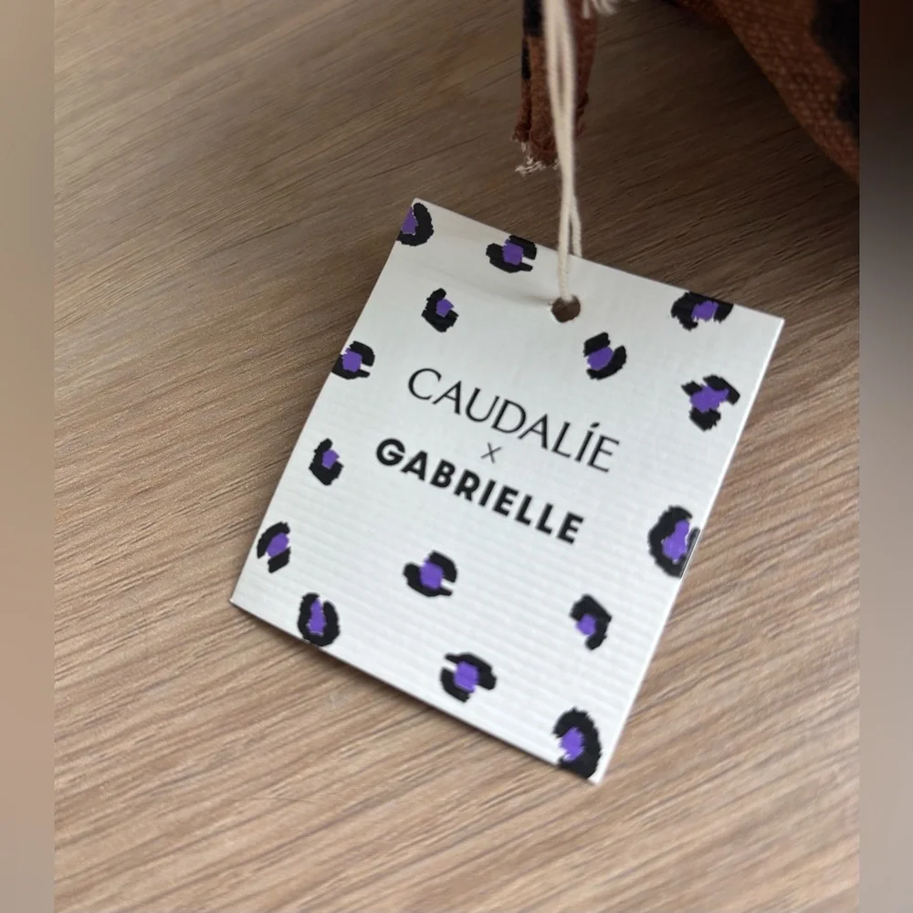 NWT - CAUDALIE x GABRIELLE | Leopard Print Cosmetic Bag - Picture 9 of 9